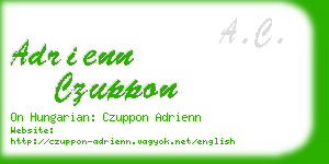 adrienn czuppon business card